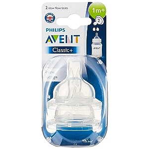 Philips AVENT Slow Flow Classic Teat, 2 Piece