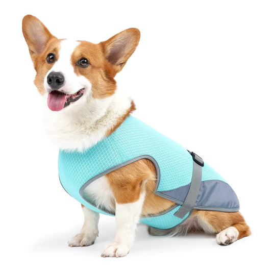 Dog Cooling Vest, Summer Cooling Coat for Dogs,Pet Cooling Vest Breathable Mesh Ice Vest Adjustable Straps Cool Jackets for Dogs