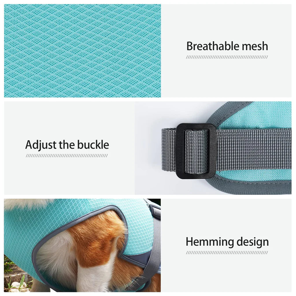 Dog Cooling Vest, Summer Cooling Coat for Dogs,Pet Cooling Vest Breathable Mesh Ice Vest Adjustable Straps Cool Jackets for Dogs