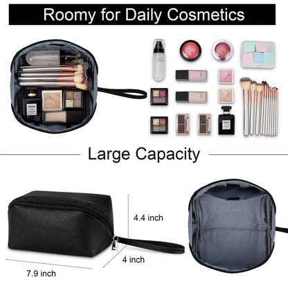 NUBILY Laptop Bags for Women 15.6 inch Large Leather Tote Bag Ladies Laptop Handbag Computer School Shoulder Bag Business Work Bag 15.6 Inch Dark Black